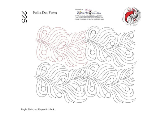 225 Polka Dot Ferns Pantograph by Linda V. Taylor