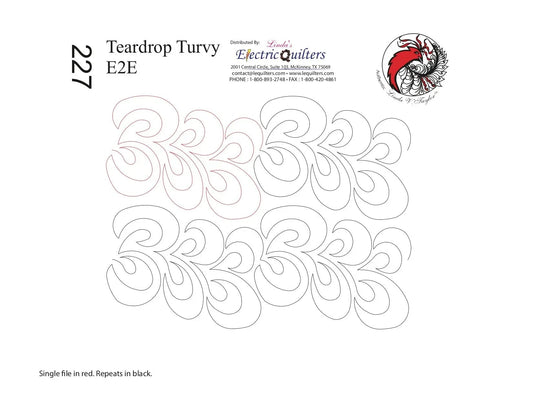227 Tear Drop Turvy Pantograph by Linda V. Taylor