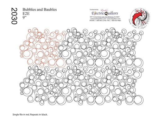 230 Bubbles And Baubles Pantograph by Linda V. Taylor