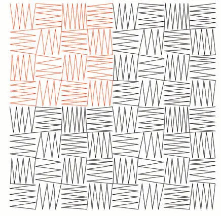 233 Toothache Meadering Pantograph by Linda V. Taylor