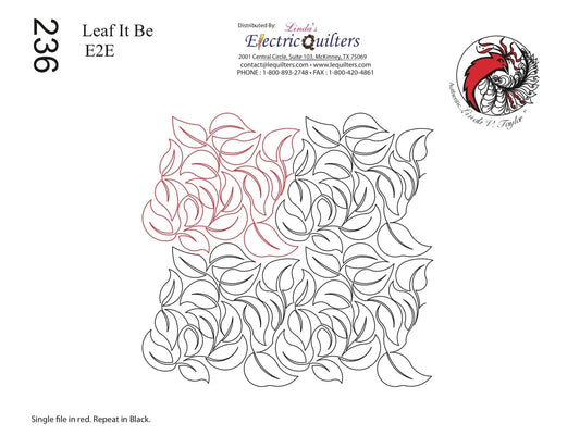 236 Leaf It Be Pantograph by Linda V. Taylor