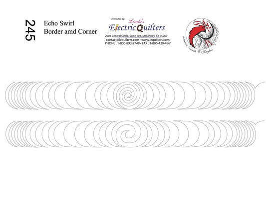 245 Echo Swirl Border Pantograph by Linda V. Taylor