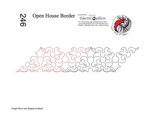 246 Open House Border Pantograph by Linda V. Taylor