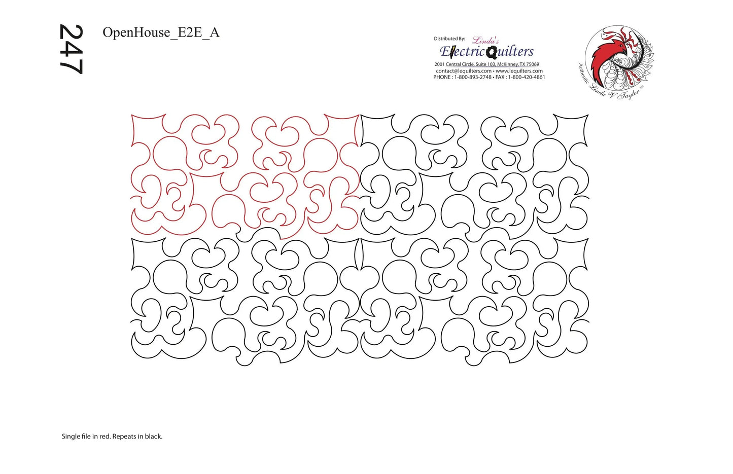 247 Open House A Pantograph by Linda V. Taylor