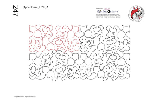 247 Open House A Pantograph by Linda V. Taylor