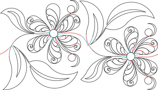 249 Floral Border Pantograph by Linda V. Taylor