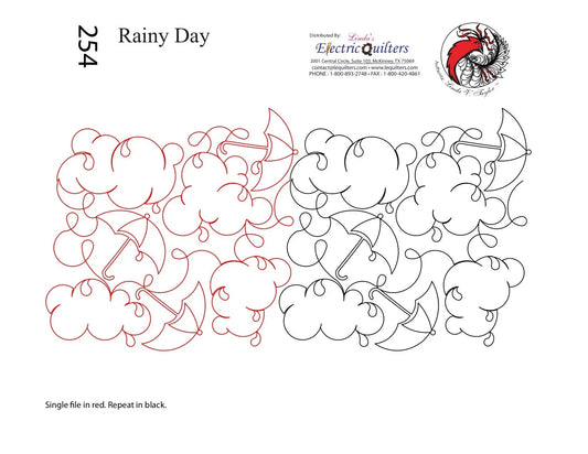 254 Rainy Day Pantograph by Linda V. Taylor