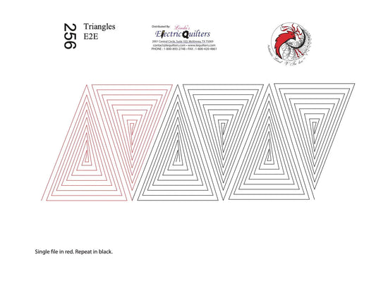 256 Triangles Pantograph by Linda V. Taylor