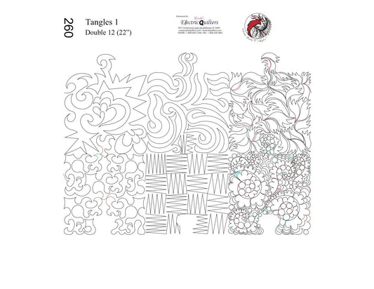 260 Tangles 1 Pantograph by Linda V. Taylor