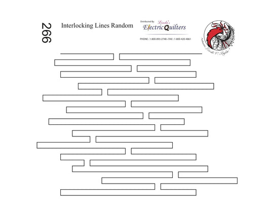 266 Interlocking Lines Random Pantograph by Linda V. Taylor