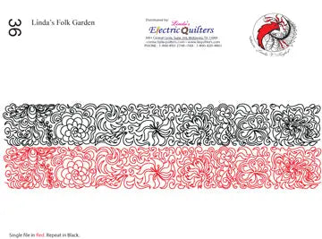 036 Lindas Folk Garden Pantograph by Linda V. Taylor