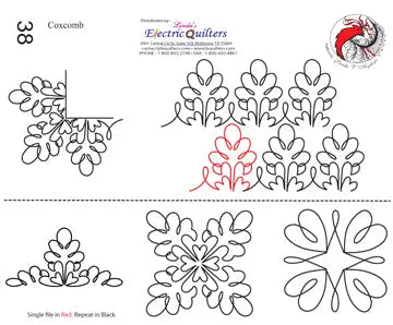 038 Coxcomb & Blocks Pantograph by Linda V. Taylor