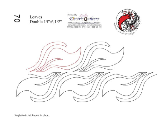 070 Leaves Pantograph by Linda V. Taylor