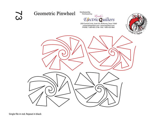 073 Geometric Pinwheel Pantograph by Linda V. Taylor