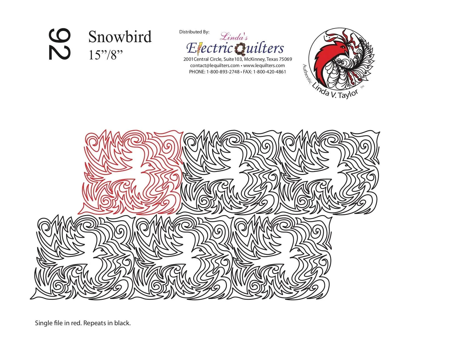 092 Snowbird Pantograph by Linda V. Taylor