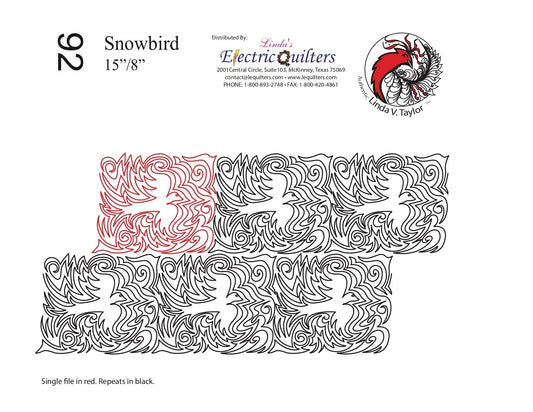 092 Snowbird Pantograph by Linda V. Taylor