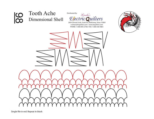 098 Toothache/Dimensional Shell Pantograph by Linda V. Taylor