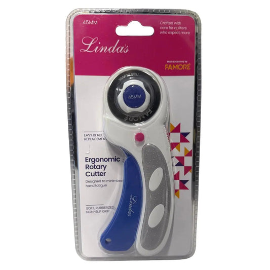 Linda's 45mm Ergonomic Rotary Cutter - AVAILABLE FOR PRE-ORDER, SHIPPING MID-SEPTEMBER
