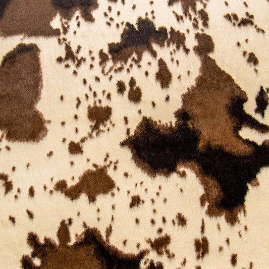 Luxe Cuddle® Pony Ivory/Brown 58/60" Fabric per yard