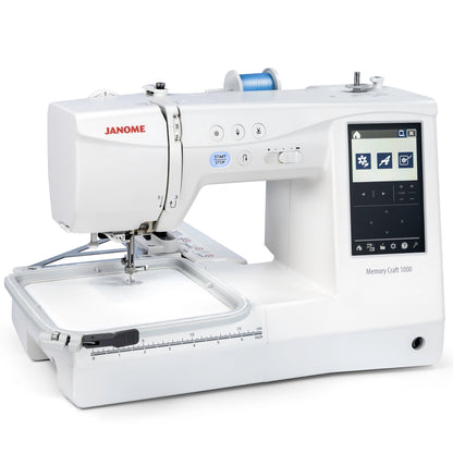Janome Memory Craft 1000 Sewing & Embroidery Machine w/ FREE Bonus Bundle