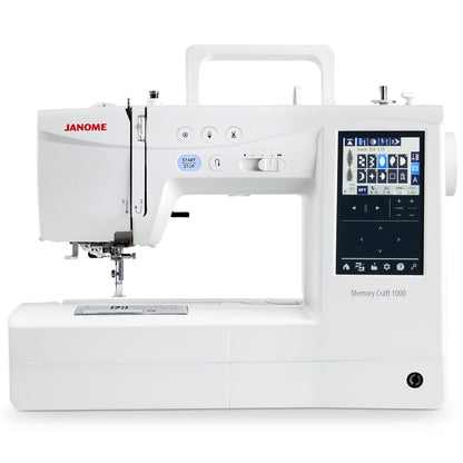 Janome Memory Craft 1000 Sewing & Embroidery Machine w/ FREE Bonus Bundle