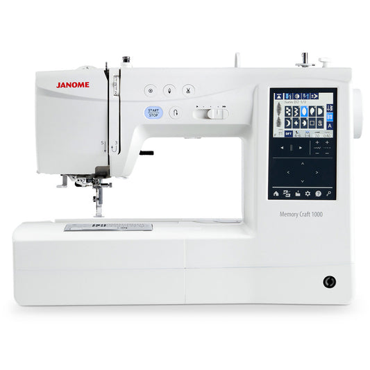 Janome Memory Craft 1000 Sewing & Embroidery Machine w/ FREE Bonus Bundle