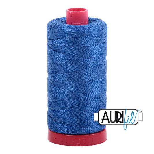 2735 Medium Blue Aurifil Cotton 12 WT Large Spool