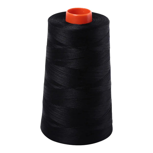 Mako Cotton Embroidery Thread 50wt 6452yds Black