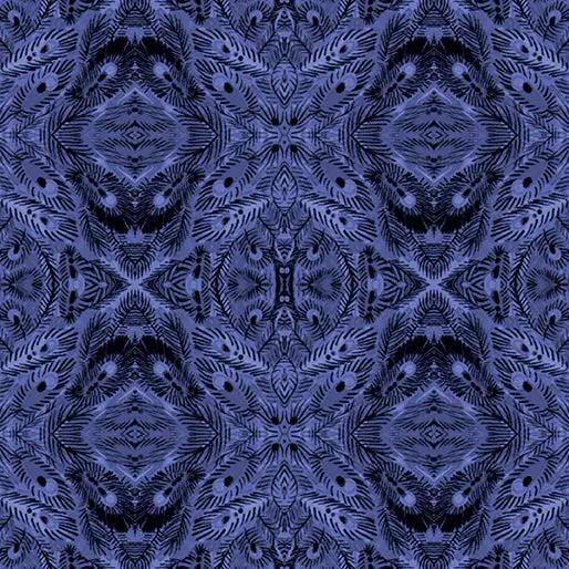 Manadalay Blue Affinity Cotton 44"/45" Fabric Per Yard