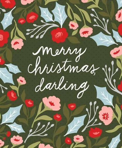 Merry Christmas Darling Packaged Panel 72" x 58"