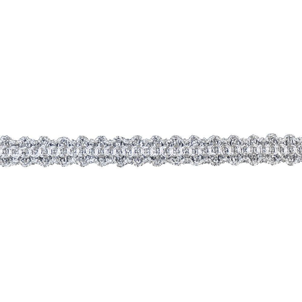 Metallic Gimp Trim - 5/8" Width (25 Yard Roll) - BG-2002-11 Silver