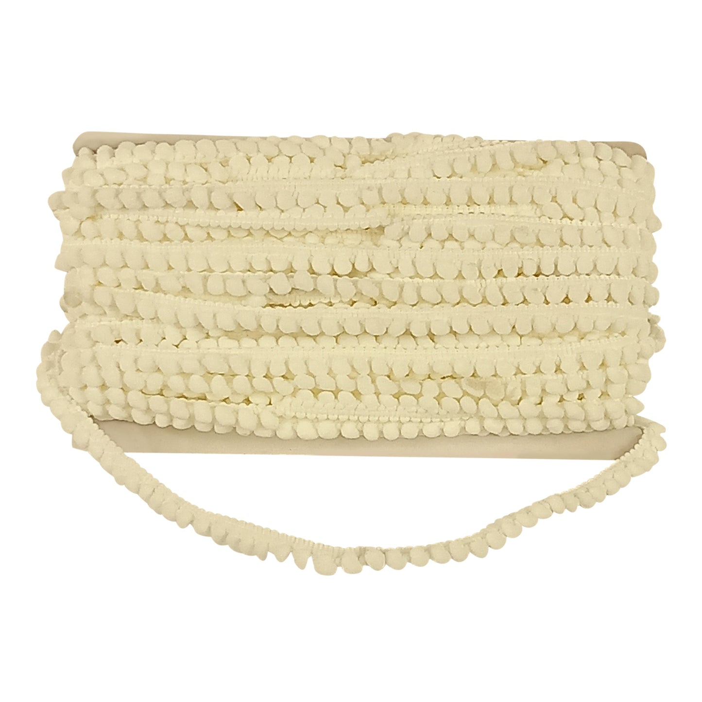 Mini Pom Pom Collection - 1/4" width X 25 Yards Roll in White