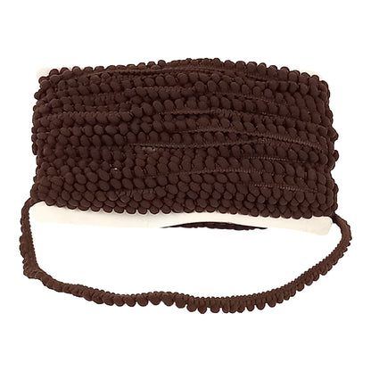 Mini Pom Pom Collection - 1/4" width X 25 Yards in Brown
