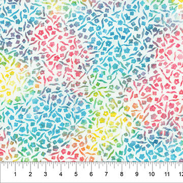 Multi Abstract Flora 83633-10 Cotton 44/45 Fabric Per Yard
