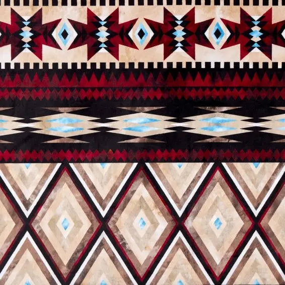 Multi Aztec 2 Digital Cuddle Honey Fabric - ( 1 Yard Pack )