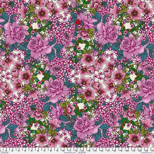 Multi Color Pergola Cream Cotton Wideback Fabric ( 1 yard pack )