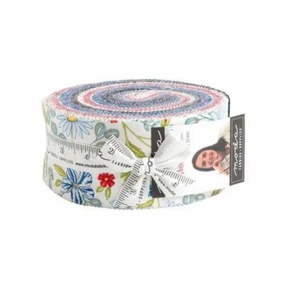 Multi Color Red White Bloom Jelly Roll