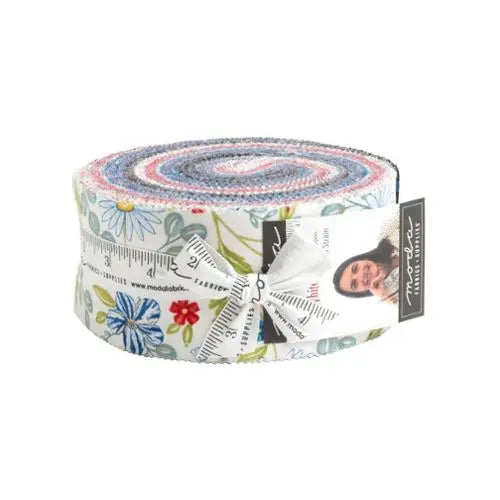 Multi Color Red White Bloom Jelly Roll