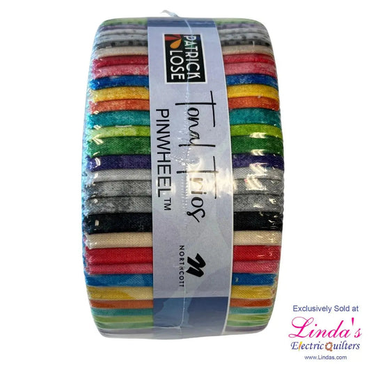Multi Color Tonal Trios Pinwheel Strip Roll