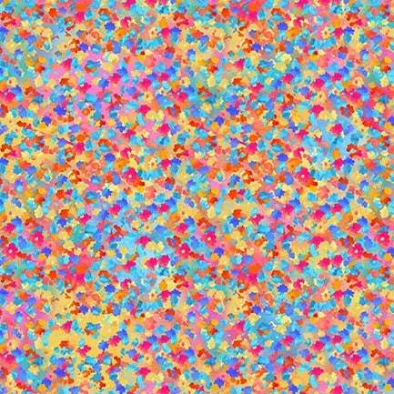Multi Pastel Funfetti Cotton Wideback Fabric- ( 1 1/4 Yard Pack )