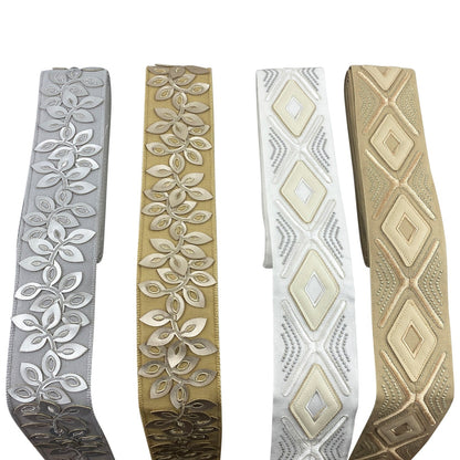 [NEW] Diamond Design 3 Inch Embroidered Tape - BR-7536