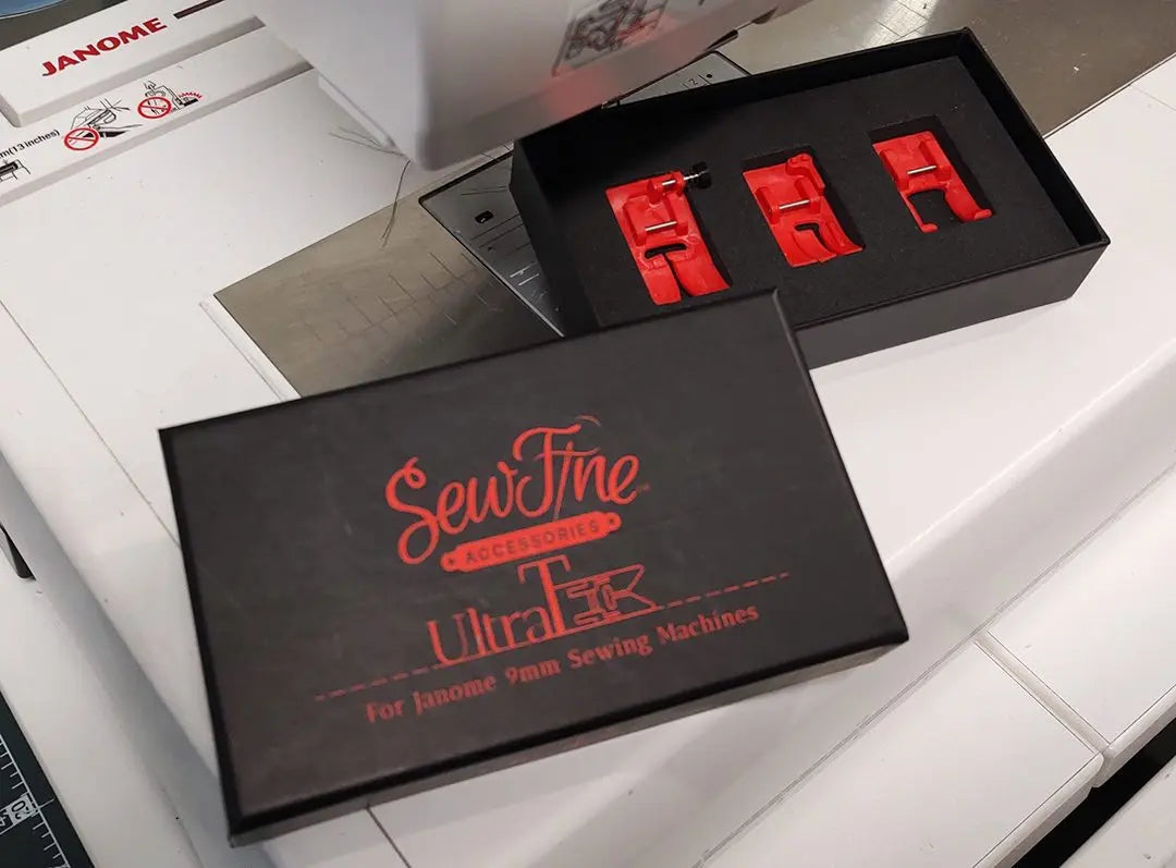 Non-stick presser feet for Janome machines