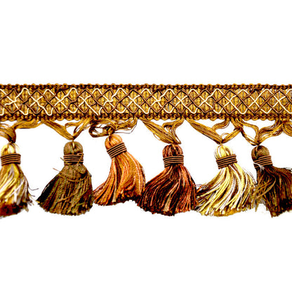 Odyssey Collection - 3 1/2" Tassel Fringe (25 Yard Roll) - BF-4500-83/36 Bronze and Tan