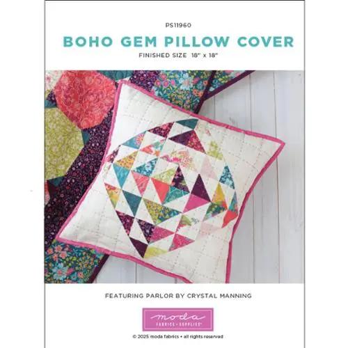 Parlor Project Sheet - Boho Gem Pillow Cover 18" x 18"