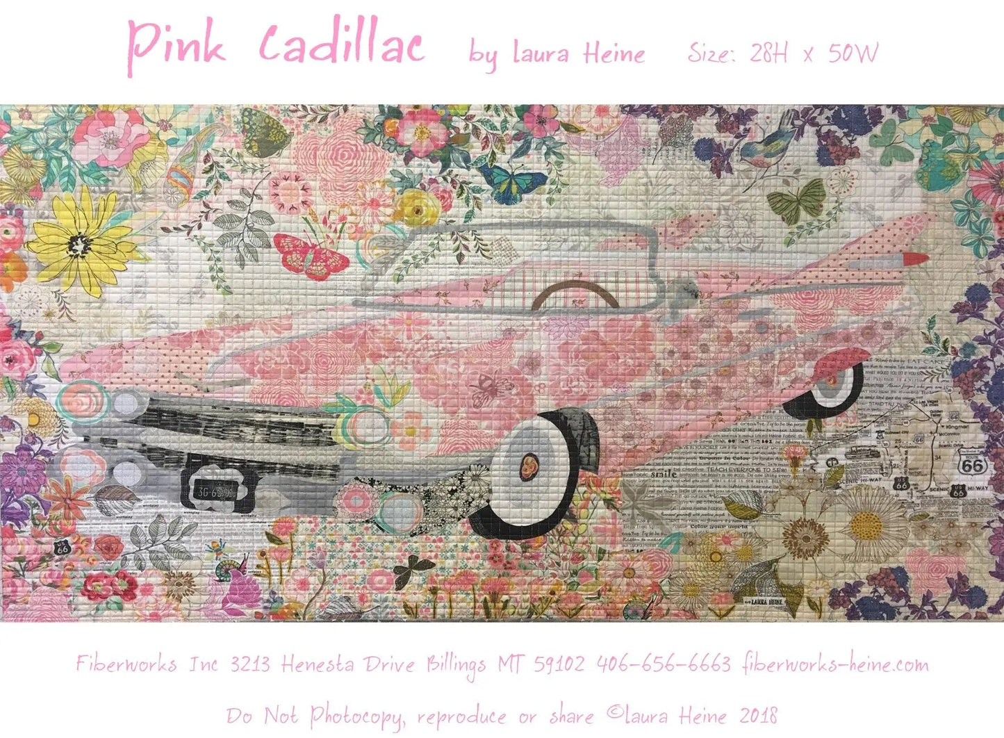 Pink Cadillac Collage