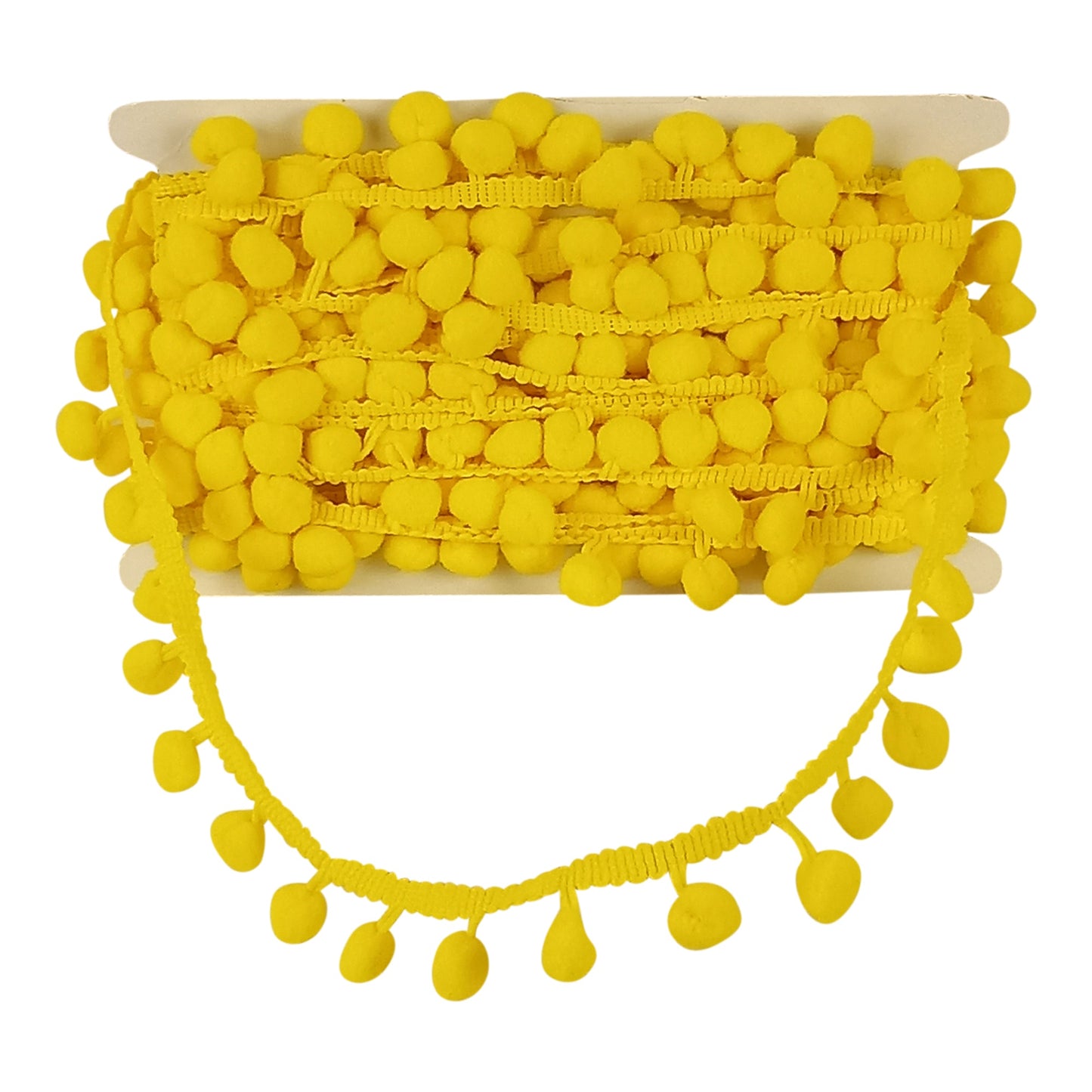 Pom Pom Collection - 5/8" width X 10-Yard Roll - Yellow