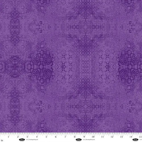 Purple Textured Damask Casabella Cotton Wideback Fabric - ( 3/4 Yard Pack )