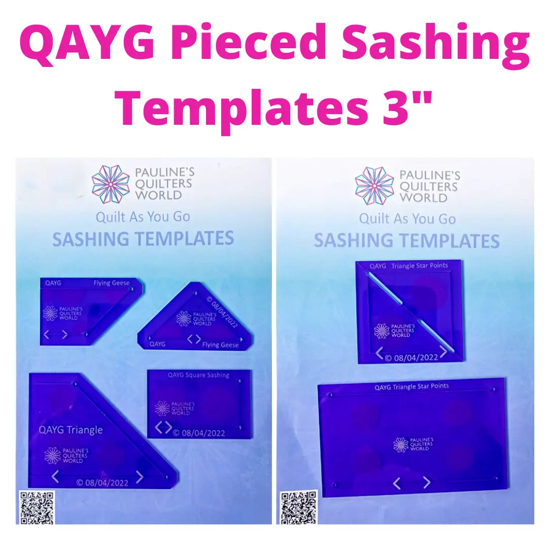 QAYG Pieced Sashing Templates 3" Set