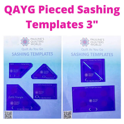 QAYG Pieced Sashing Templates 3" Set