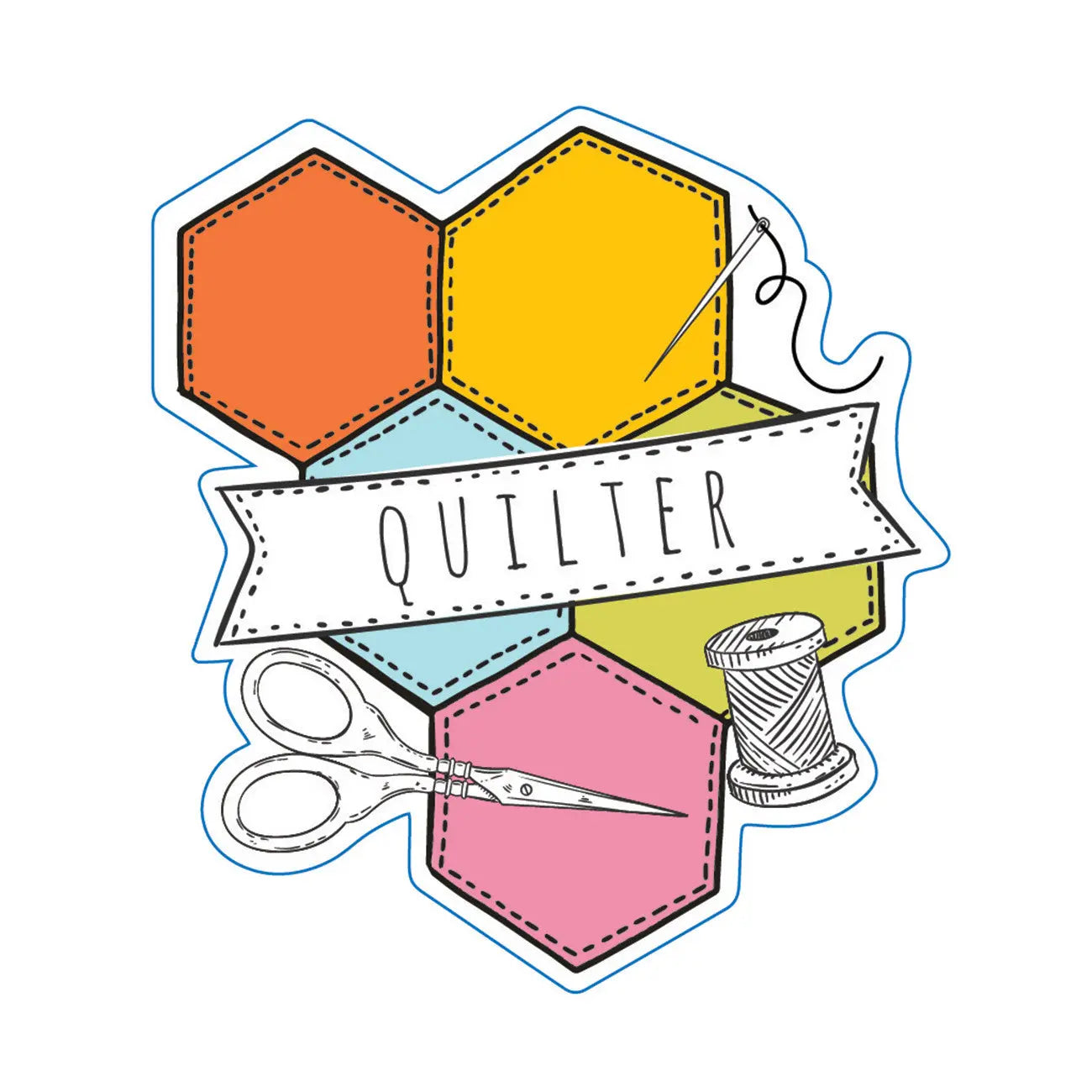Quilter Stickers 6pk